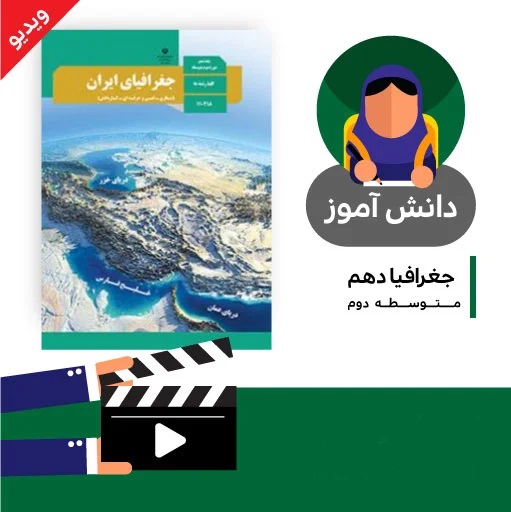 آموزش درس (سکونت های ایران بخش چهارم) کتاب جغرافیای دهم متوسطه به صورت فایل انیمیشن